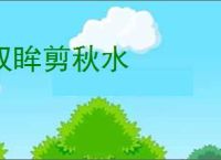 双眸剪秋水