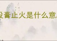 投膏止火是什么意思