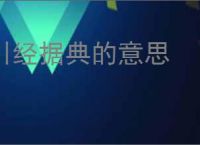 引经据典的意思