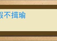 瑕不搑瑜