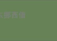 东挪西借