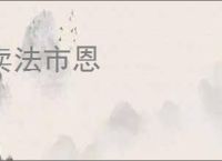 卖法市恩