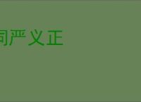 词严义正