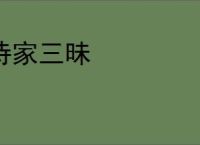 诗家三昧