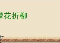 攀花折柳