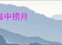 海中捞月