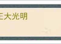 正大光明