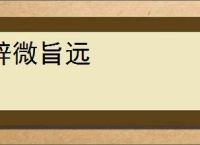 辞微旨远