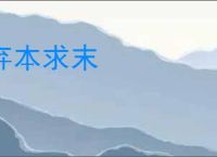 弃本求末