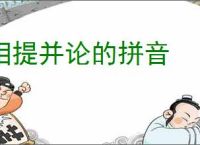 相提并论的拼音