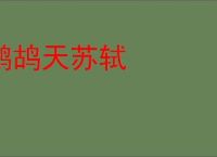 鹧鸪天苏轼