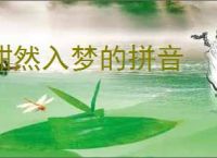 酣然入梦的拼音