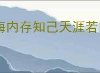 海内存知己天涯若比邻意思是什么