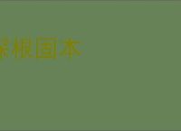 深根固本