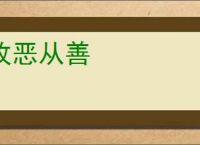 改恶从善