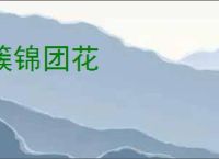 簇锦团花