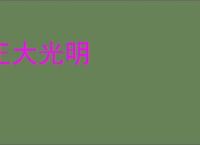 正大光明