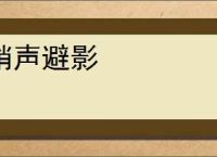 销声避影