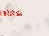 别鹤离鸾