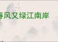 春风又绿江南岸