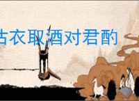 沽衣取酒对君酌