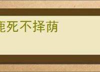 鹿死不择荫