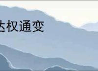 达权通变