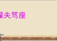 灌夫骂座