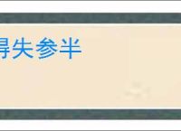 得失参半