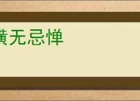 横无忌惮