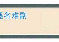 盛名难副