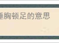捶胸顿足的意思