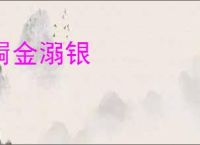 屙金溺银