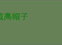 戴高帽子