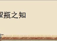 挈瓶之知