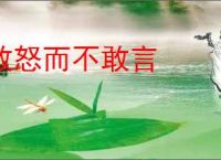 敢怒而不敢言