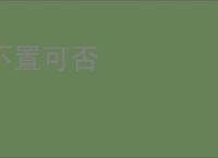 不置可否