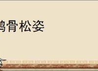 鹤骨松姿