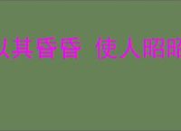 以其昏昏 使人昭昭