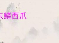 东鳞西爪