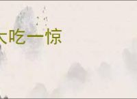 大吃一惊