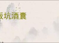 饭坑酒囊