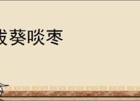 拔葵啖枣