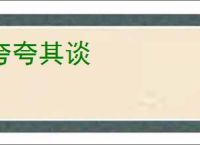 夸夸其谈