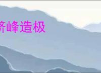 跻峰造极