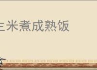 生米煮成熟饭