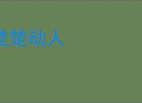 楚楚动人