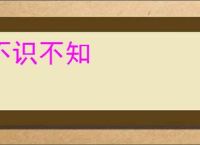 不识不知