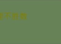 理不胜数