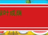 绿叶成荫